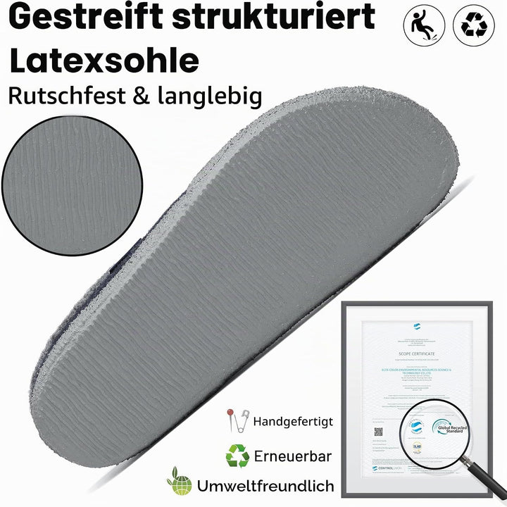 Mishansha Herren Damen Winter Wärme Hausschuhe Memory Foam Plüsch Pantoffeln Home Rutschfest Slipper