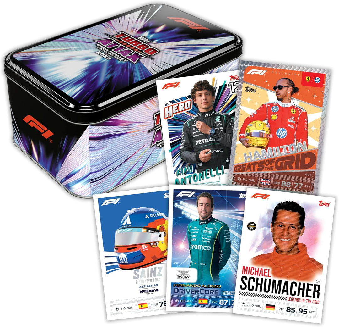 Topps Formula 1 2026 Turbo Attax - Super Tin - Greats of the Grid