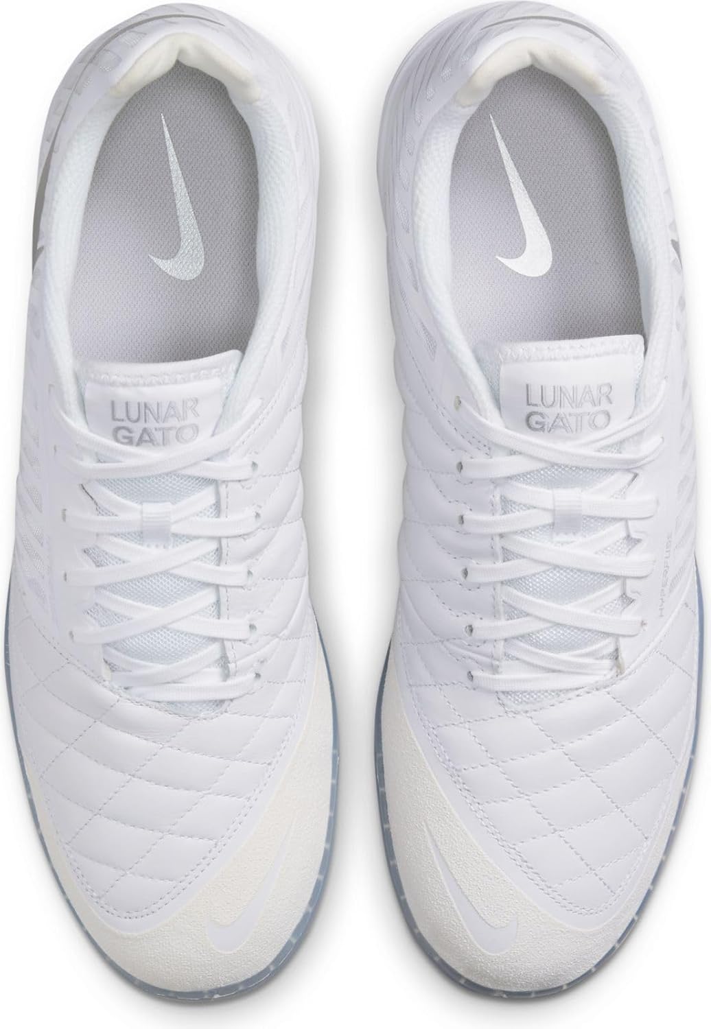 Nike Herren Lunargato II Low Top Fussballschuh für Hallen-und Hartplätze Fussball 38 EU White Chrome