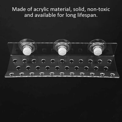 Aquarium Saugnapfhalter,Transparent Aquarium Korallenständer Ständer Korallen Frag Rack Acryl Korall