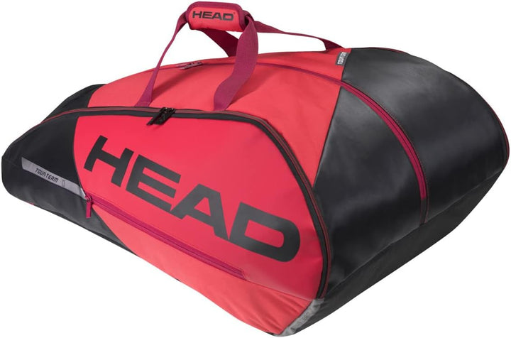 HEAD Tour Team Tennis-Tasche, schwarz, One Size 12R Schwarz/Rot, 12R Schwarz/Rot