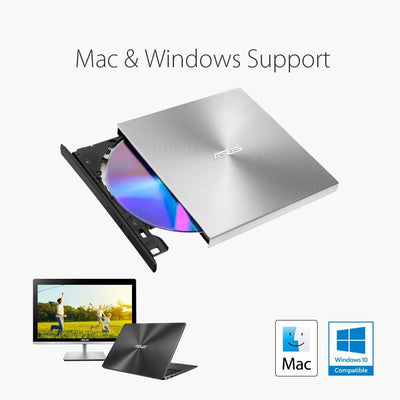 Asus ZenDrive U7M externer DVD-Brenner (für Apple MacBook & Windows PCs/Notebooks, inkl. 2x M-Disk R
