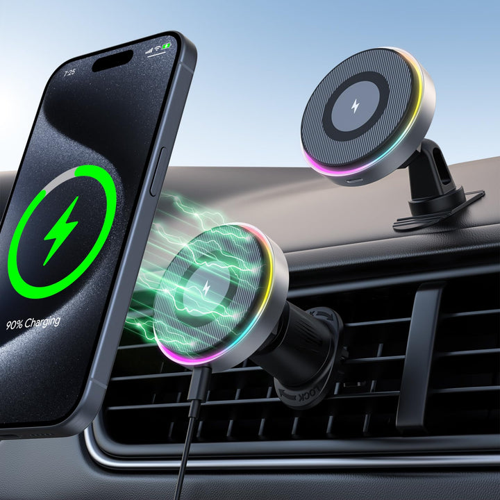 Hinyx Mag-Safe Handyhalterung Auto mit Ladefunktion, Autohalterung Ladegerät Magnet Auto Zubehör mit