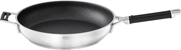 RÖSLE SILENCE PRO Bratpfanne, Pfanne mit kratzfester Premium-Antihaftversiegelung ProResist, Silikon