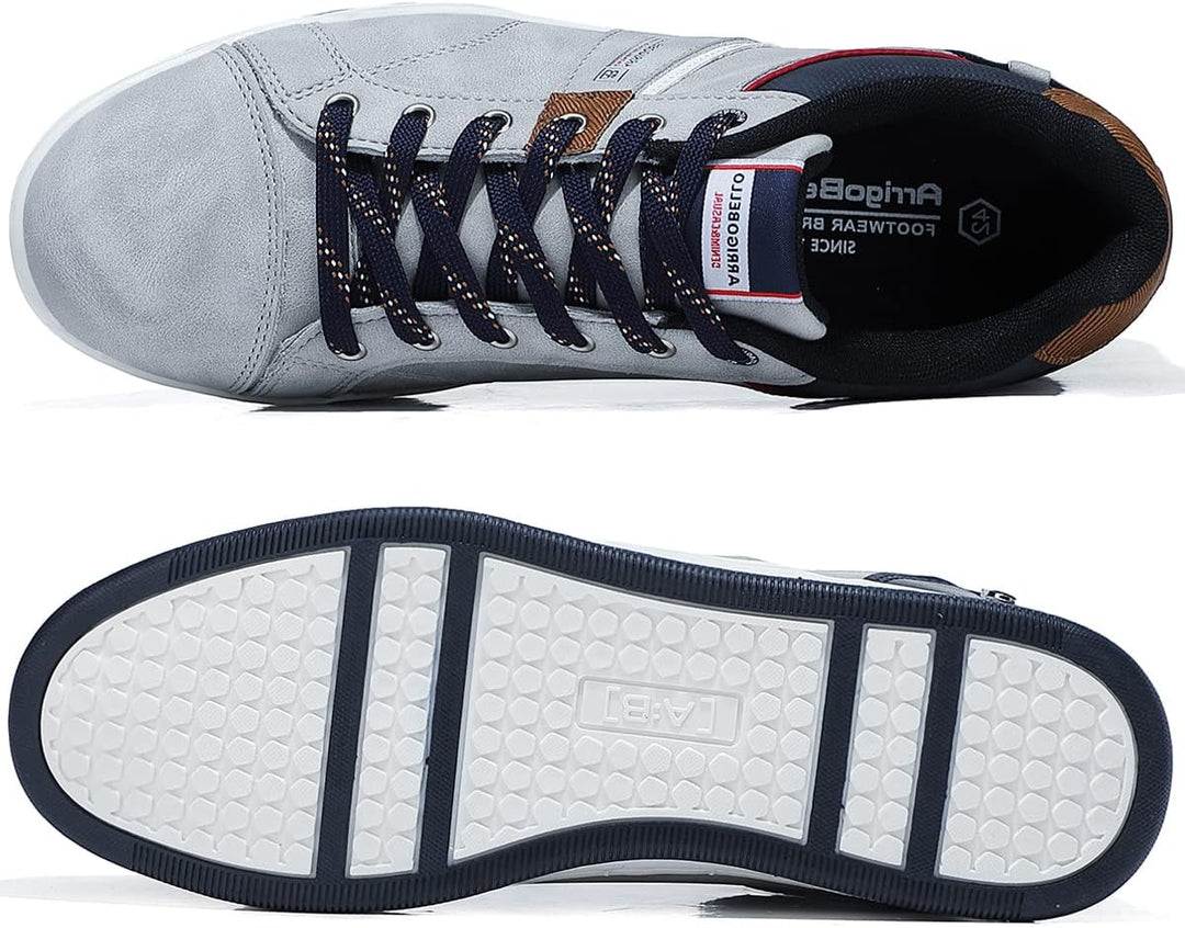 ARRIGO BELLO Herren Freizeitschuhe Schuhe Sneakers Wanderschuhe Leders Laufschuhe Leichtgewicht Outd