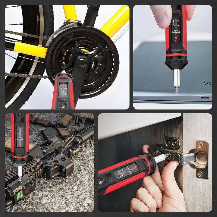 VANPO Drehmomentschraubendreher 1/4 Zoll, 1-6Nm Kleiner Drehmomentschlüssel Schraubendreher, Drehmom