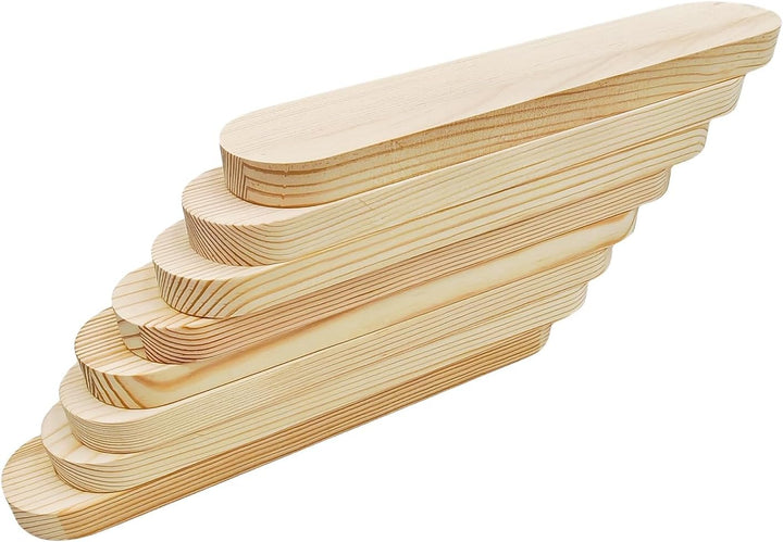 Anktily Unlackierte ovale Holzblöcke aus Kiefernholz zum Basteln, Schnitzen, Gravieren, Malen (25 x