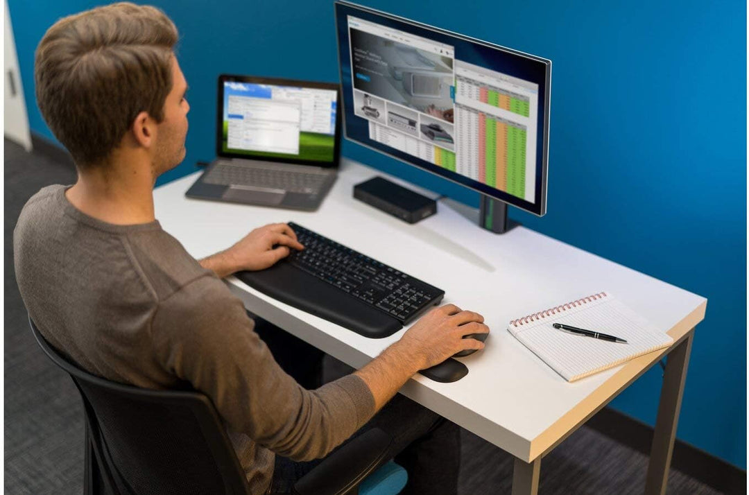 Kensington Kabellose ergonomische Full-Size-Maus, Wireless Pro Fit Computermaus für Laptop, Desktop