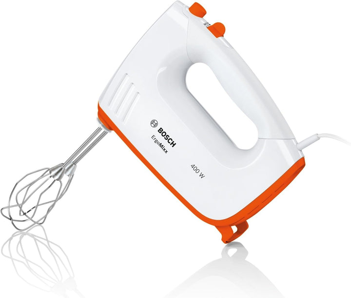 Bosch MFQ36300I Handrührer 400 W, 5 Stufen, weiss/impulsive orange, Weiss/Impulsive Orange