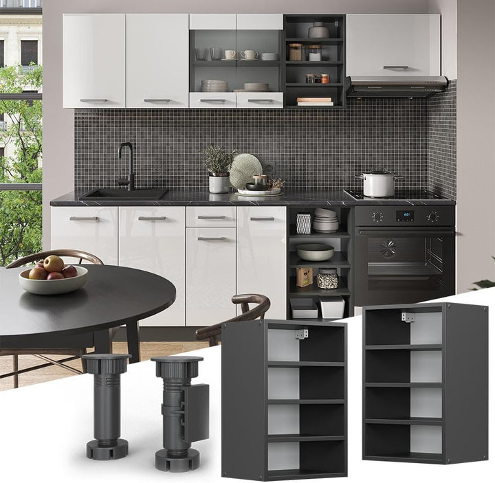 Vicco Hängeschrank R-Line, Anthrazit/Anthrazit, 40 cm Anthrazit Regalhängeschrank 40 cm, Anthrazit R