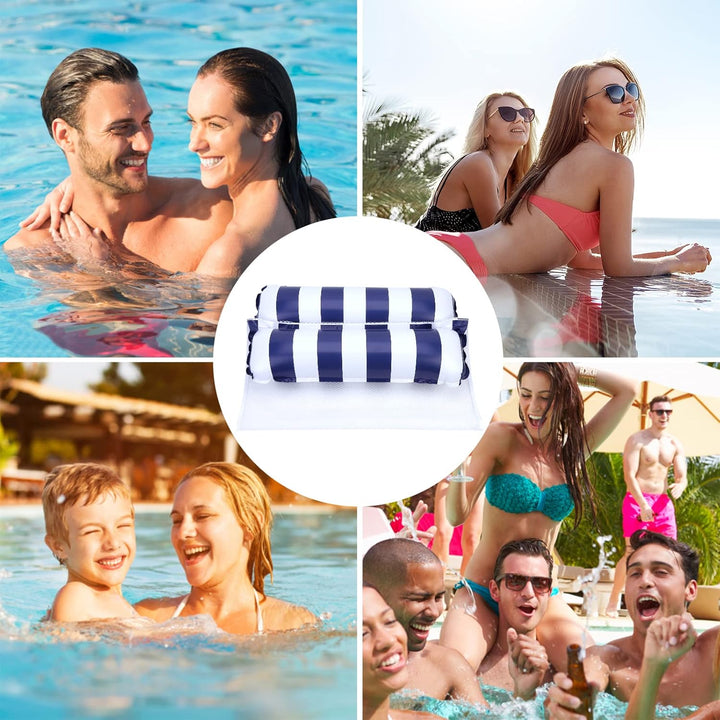 Arbolisse Luftmatratze Pool Zubehör Spass, 2 Stück Luftmatratze Wasser Hängematte, 4 In 1 Aufblasbar