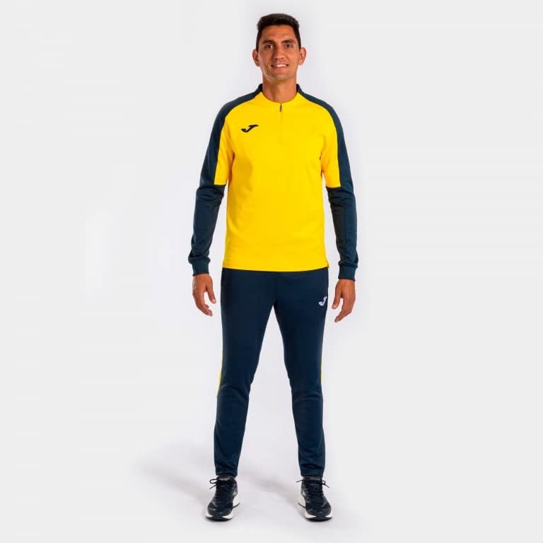 Joma Herren Eco Championship Sweatshirt Sweatshirt 6XS Gelb Marineblau, 6XS Gelb Marineblau