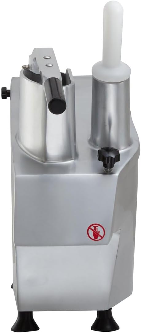 GastroHero Gemüseschneider I Elektrischer Gemüseschneider I 300 kg/h Leistung I 5 Scheiben Ø 2-7 mm