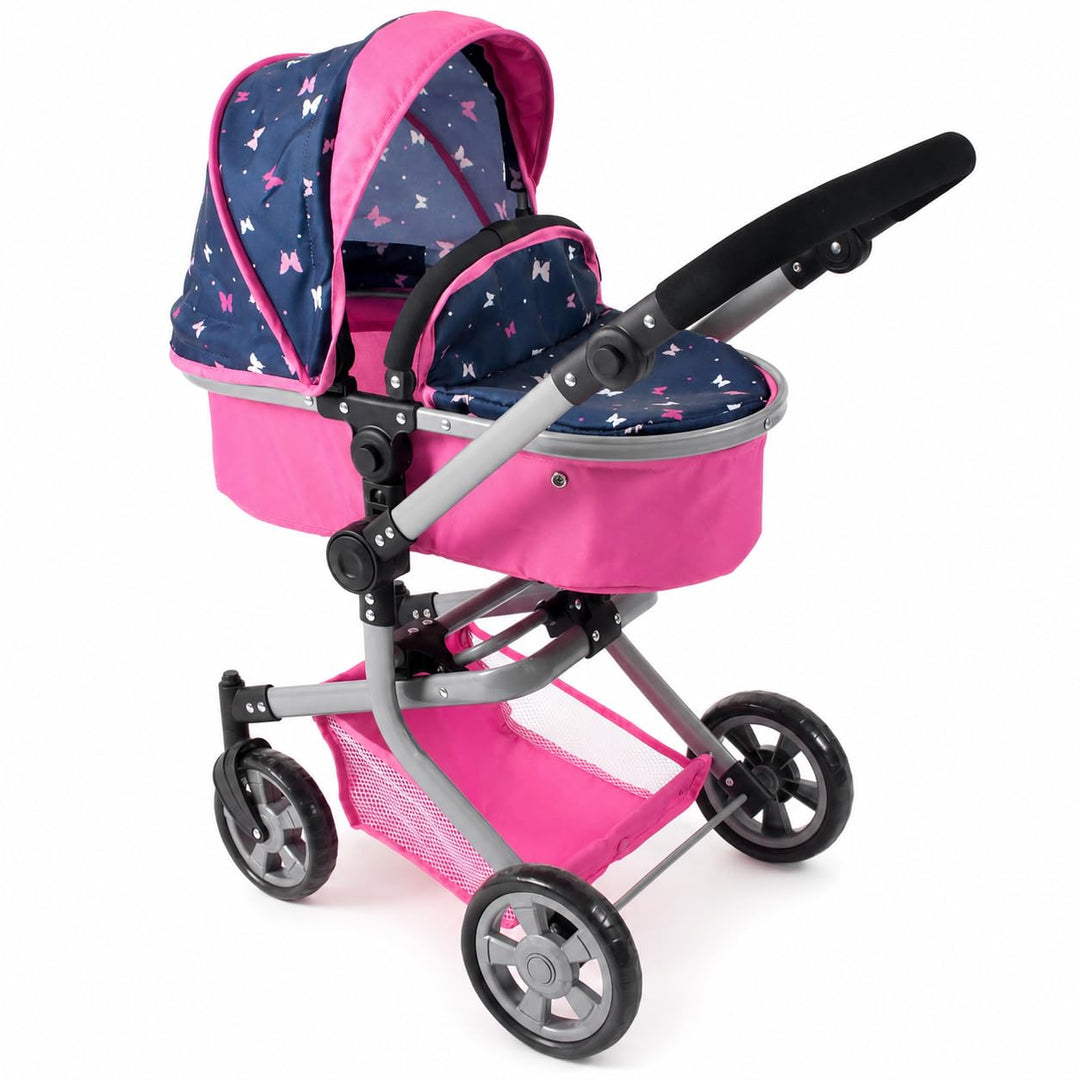 Bayer Chic 2000 595-33 Puppenwagen Mika, 2in1 Kombipuppenwagen für Kinder von 4 bis 8 Jahren, Butter
