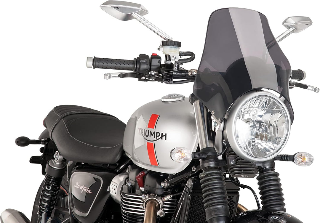 Puig 0869F Windschutzscheibe Naked Stark Getönt, Stark Getönt