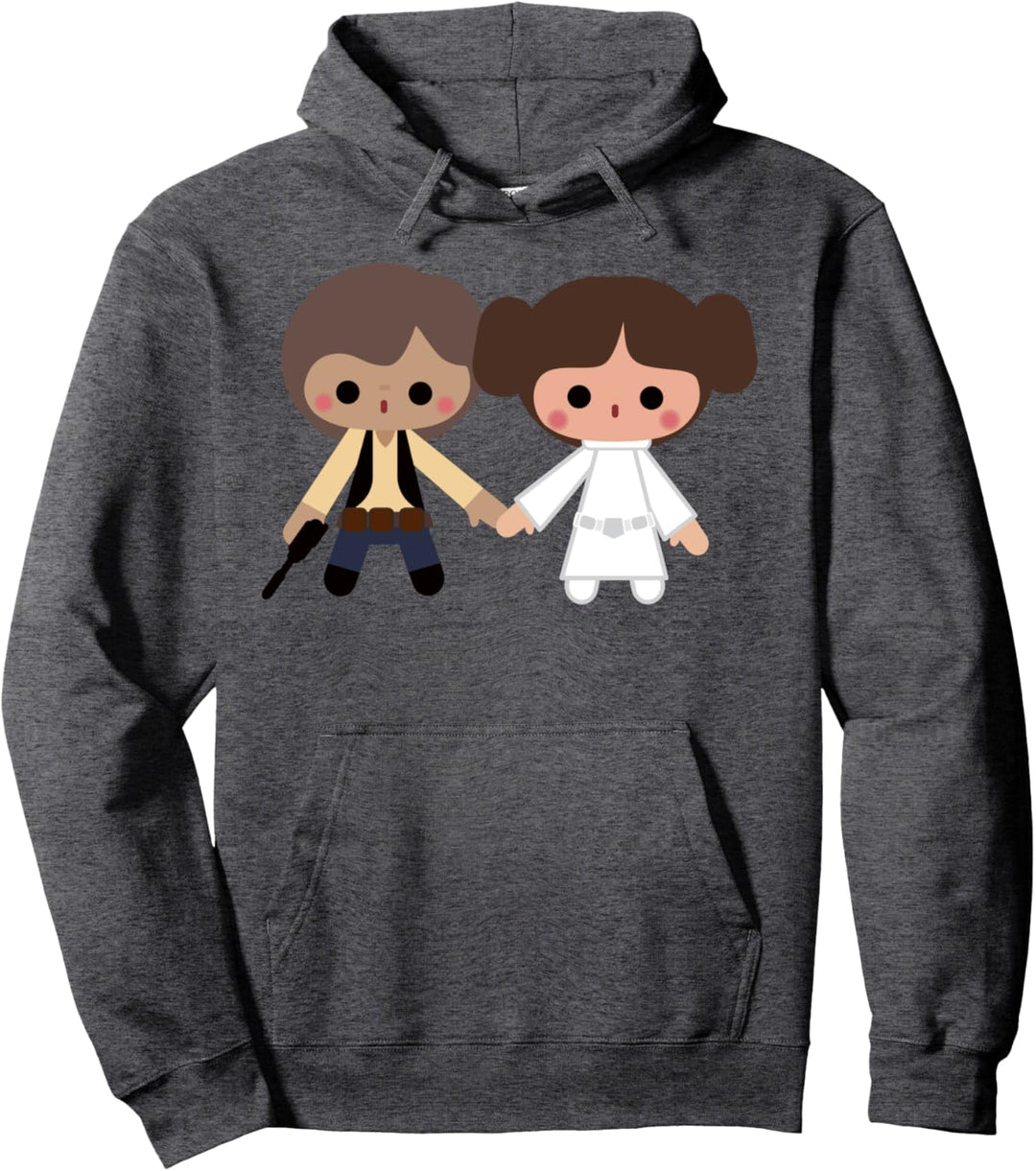 Star Wars Han & Leia Cute Cartoon Pullover Hoodie