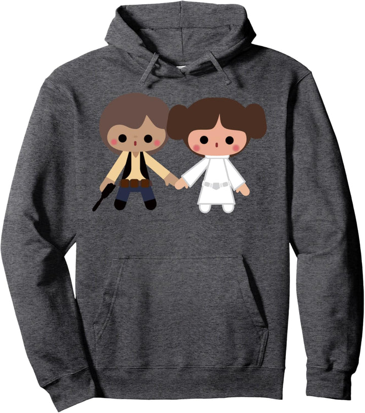 Star Wars Han & Leia Cute Cartoon Pullover Hoodie