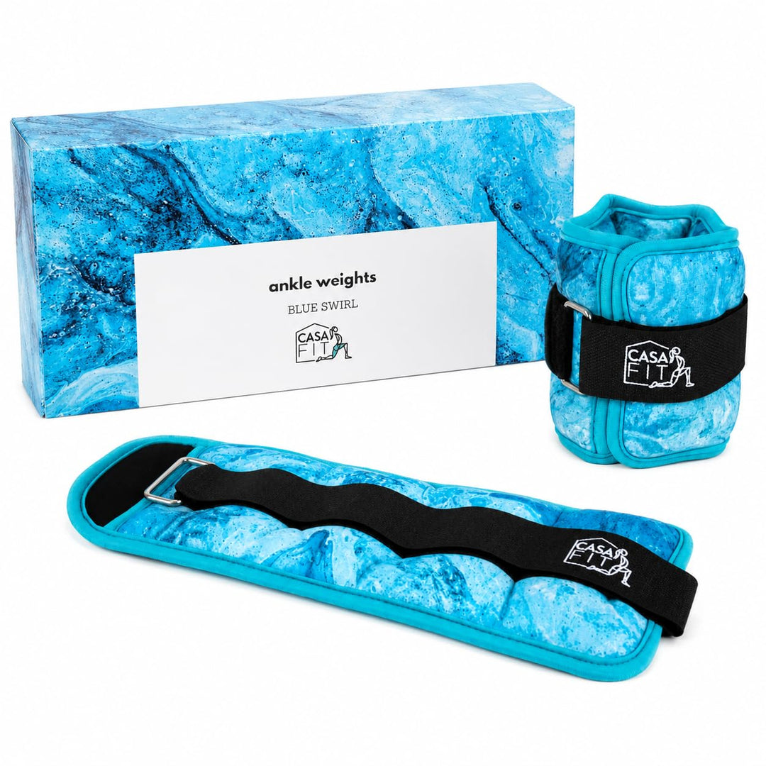 2er Set Gewichtsmanschetten in stylischen Mustern - Gewichte für Arme und Beine [0,5 kg 1kg 1,5kg] 2
