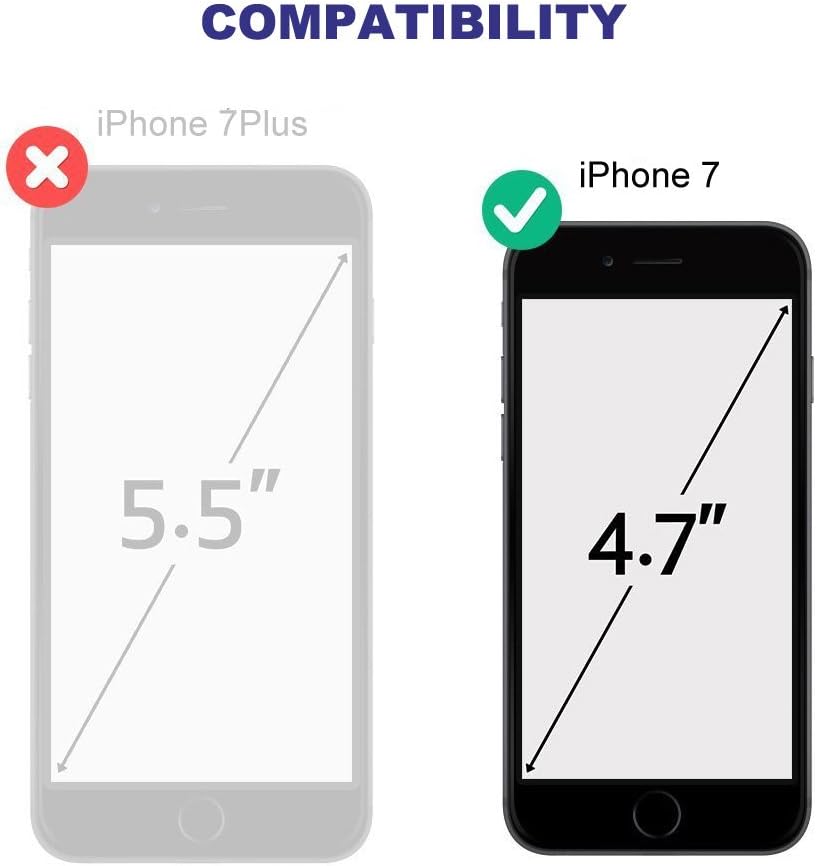 Beeasy für iPhone 8/7 Hülle, iPhone SE 2020/2022 Hülle Wasserdicht Outdoor Stossfest Handyhülle Mili