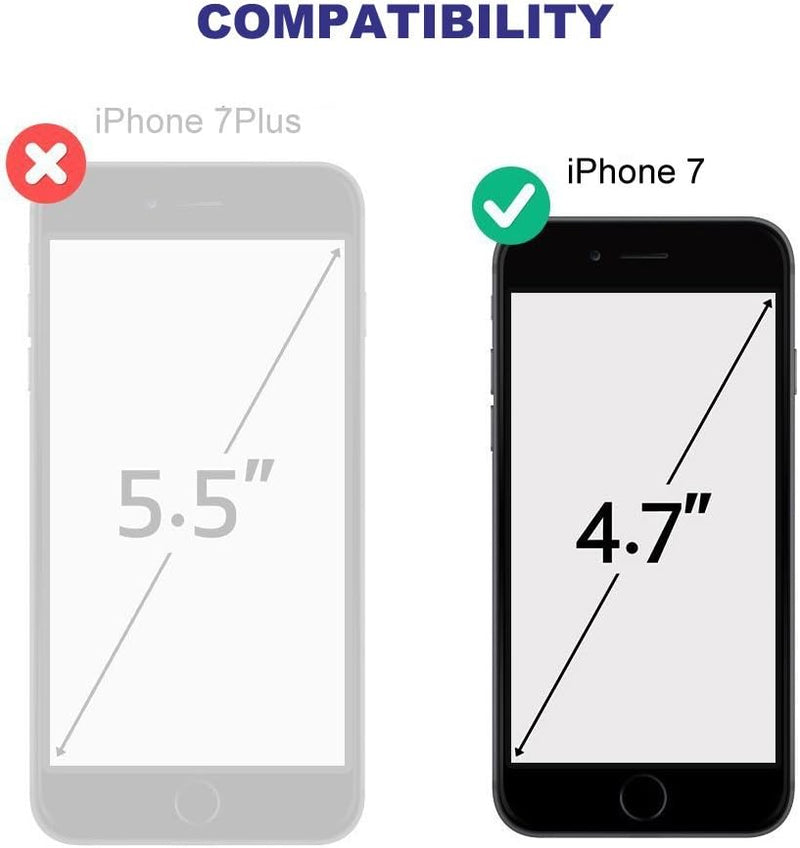 Beeasy für iPhone 8/7 Hülle, iPhone SE 2020/2022 Hülle Wasserdicht Outdoor Stossfest Handyhülle Mili