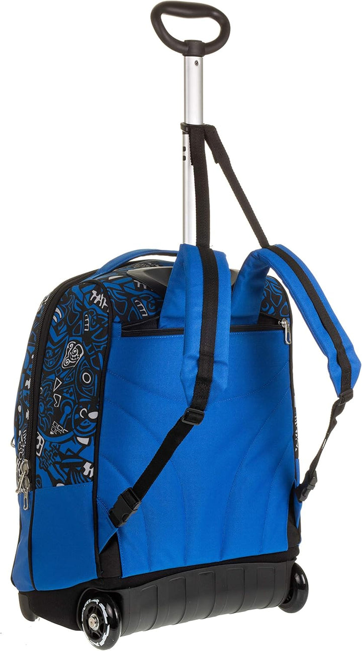 Seven TROLLEY, 2 in 1, Schulranzen mit Rollen, Rucksack mit Trolleyfunktion für Kinder, ab 1. Klasse