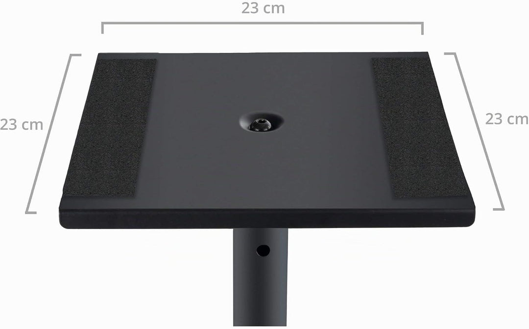 Pronomic SLS-10 Stativ für Studio Monitor Ständer (Höhenverstellbar 80 cm bis 130 cm, Dreiecksbasis,