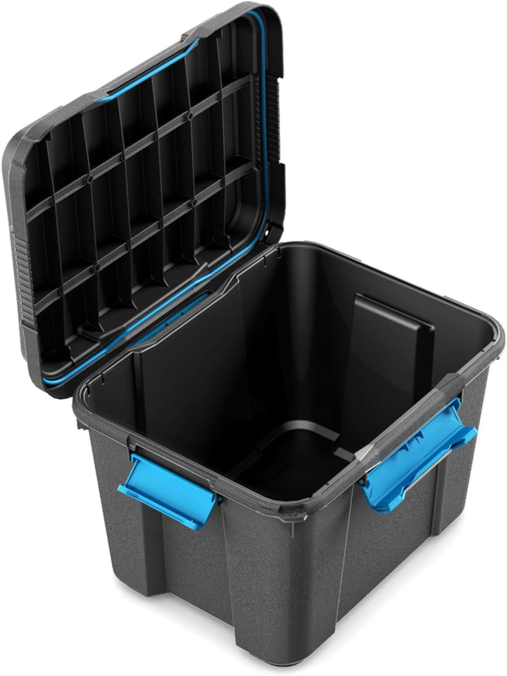 Kis Aufbewahrungsbox Scuba Box 43 Liter in schwarz-blau, Plastik, 59.5x39x34 cm