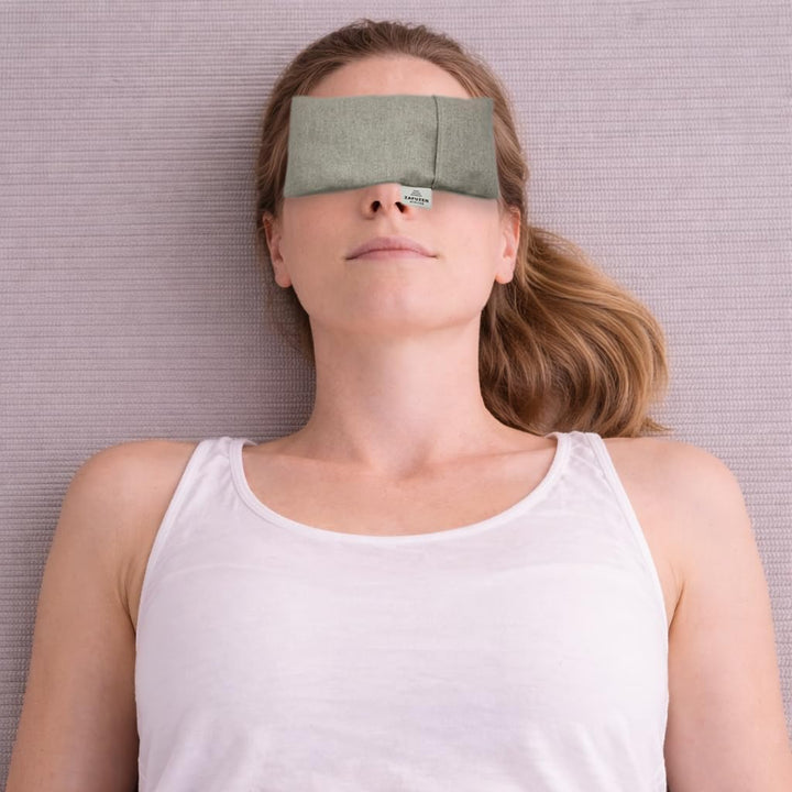 Augenkissen mit Abnehmbarem Bezug 6er Set – Naturbaumwolle und Lavendel – Professionelle Nutzung Yog