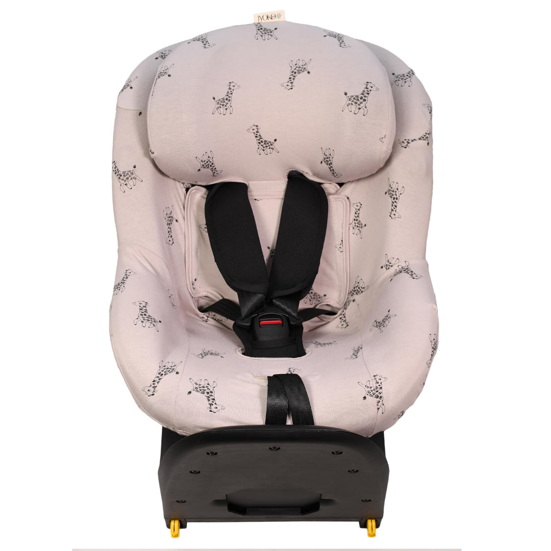 JYOKO KIDS Bezug für Autositz kompatibel mit Maxi Cosi (Giraffe, Maxi Cosi Pearl 360 y Mica Pro I-si