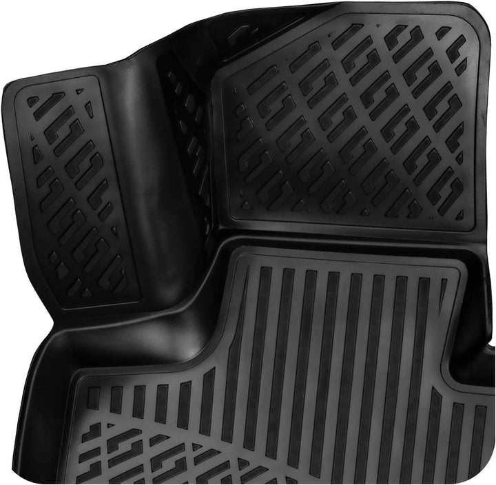 Rizline Passgenau 3D Fussmatten Auto Kompatibel mit Renault Clio II Typ B 1998-2012 Passgenau Gummim