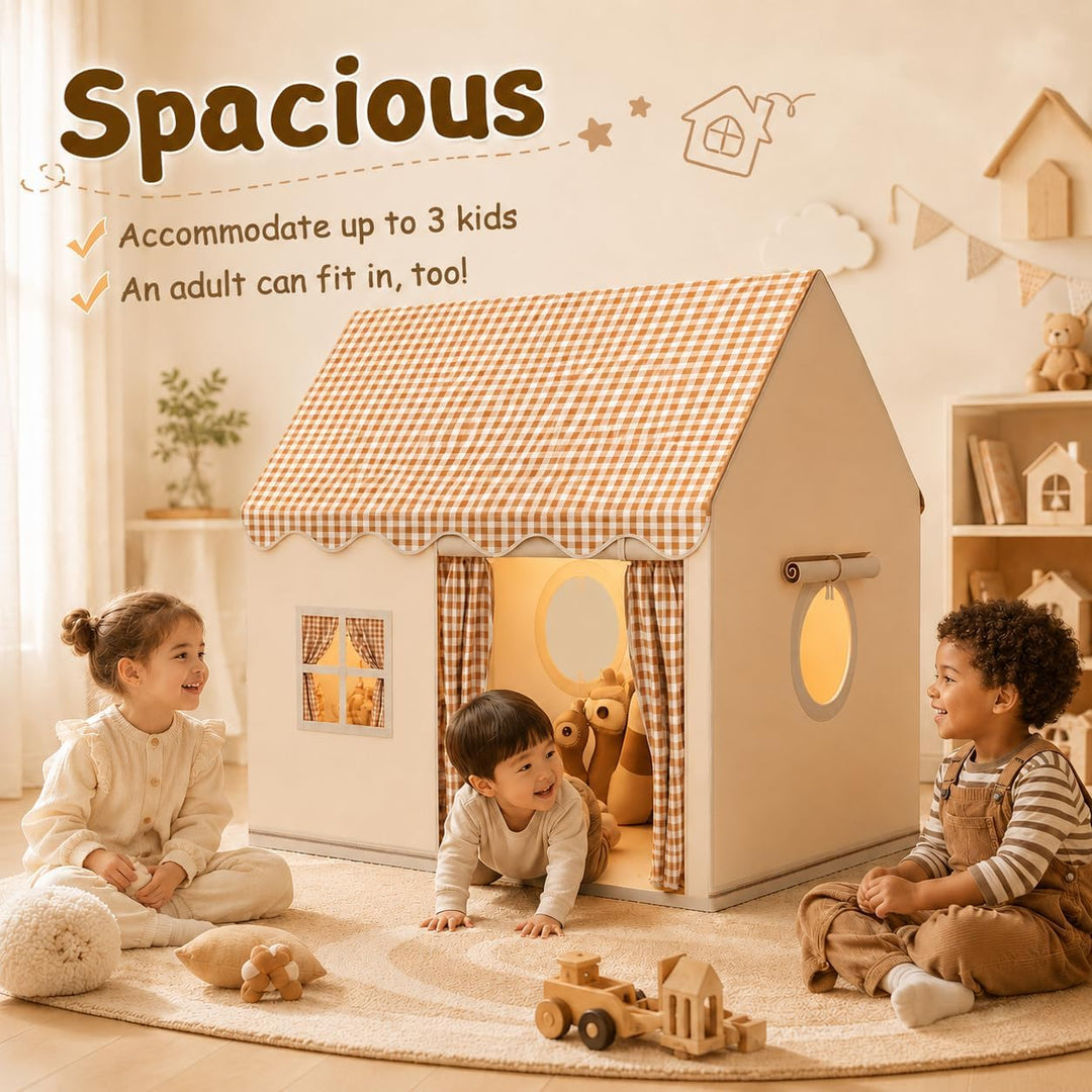 Kinderzelt, Spielhaus Kinder Indoor, Weicher und Bequemer Stoff, Kinder Bettzelt, Kinderspielzelt, P
