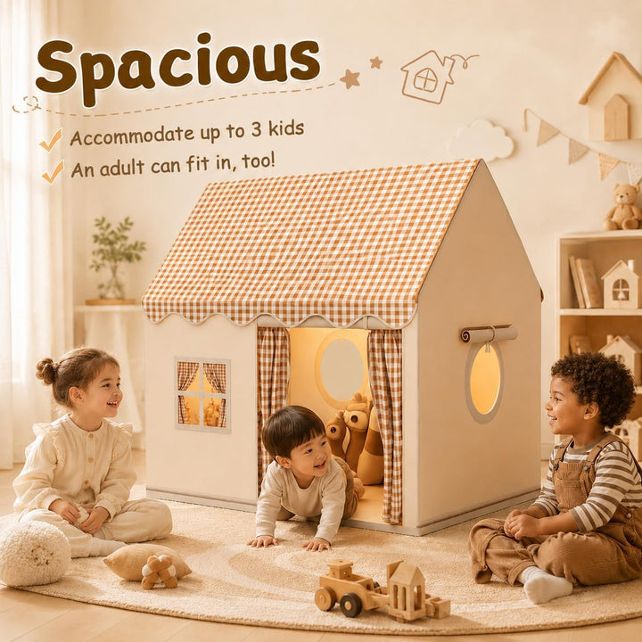 Kinderzelt, Spielhaus Kinder Indoor, Weicher und Bequemer Stoff, Kinder Bettzelt, Kinderspielzelt, P
