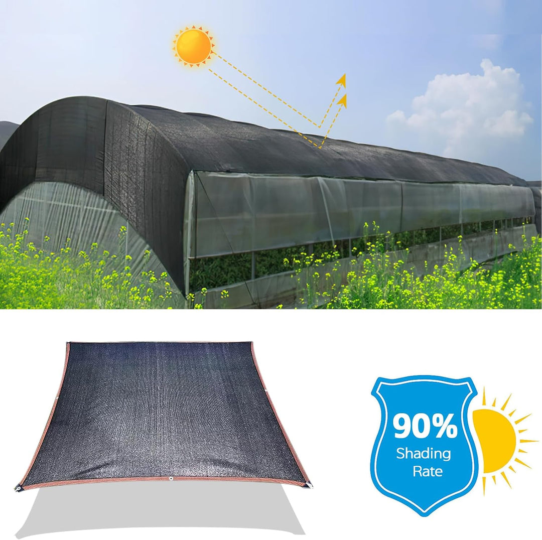 Schattierungsnetz, 4×5m Schattierungsnetz für Gewächshaus, Schattennetz, Beschattungsnetz, Sonnenseg