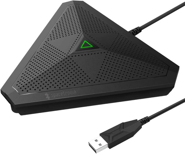 Spacetronik USB Konferenzmikrofon ohne Lautsprecher, USB Mikrofon PC mit Geräuschunterdrückung, Stum