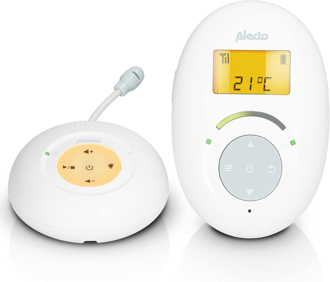 Alecto DBX120 Babyphone Audio - DECT Babyphone - sichere und störungsfreie Verbindung - Gegensprechf