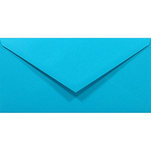 Netuno 100 Briefumschläge Blau DIN lang 110x220 mm 80g Rainbow bunte Umschläge lang ohne Fenster für