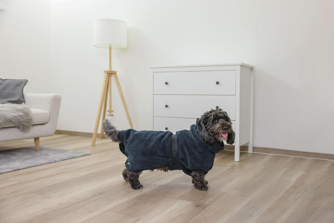 Kerbl Pet Bademantel für Hunde, blau, XL, Rückenlänge 70 cm navy XL, navy XL