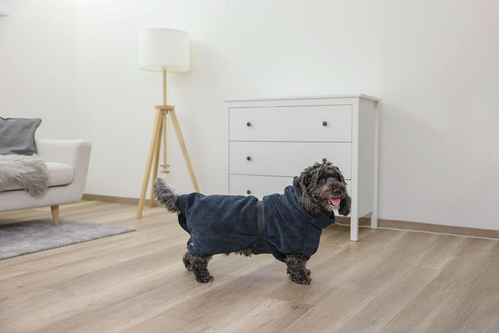 Kerbl Pet Bademantel für Hunde, blau, XL, Rückenlänge 70 cm navy XL, navy XL