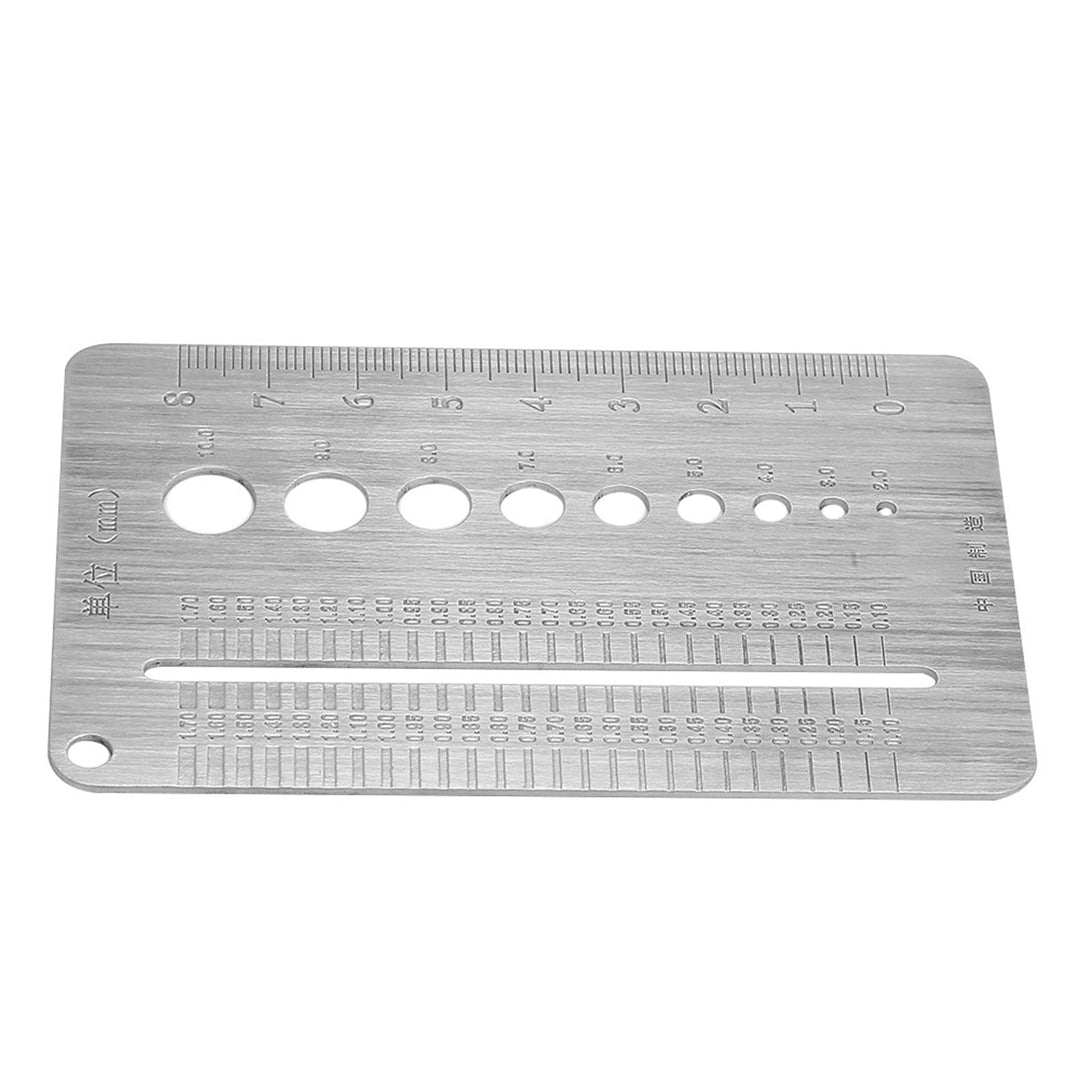 2-10mm Screw Checker Gauge Stahl Screw Checker Edelstahl Screw Gauge Platte Schraubendurchmesser Mes