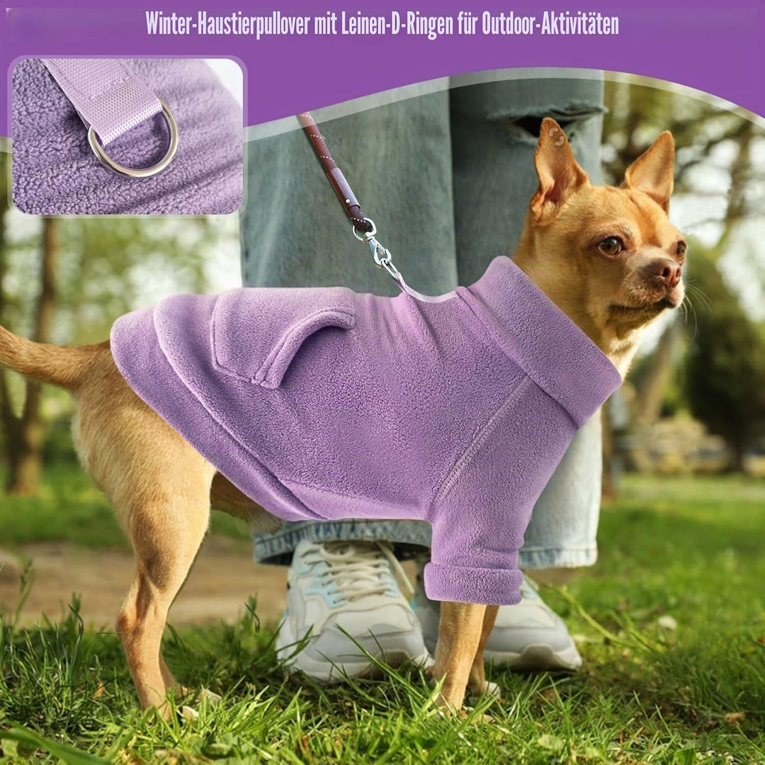 Mosukoirl Hundepullover Hund Hoodie Haustier Warme Mäntel Baumwolle Sweatshirts Hund Kleidung mit Ta