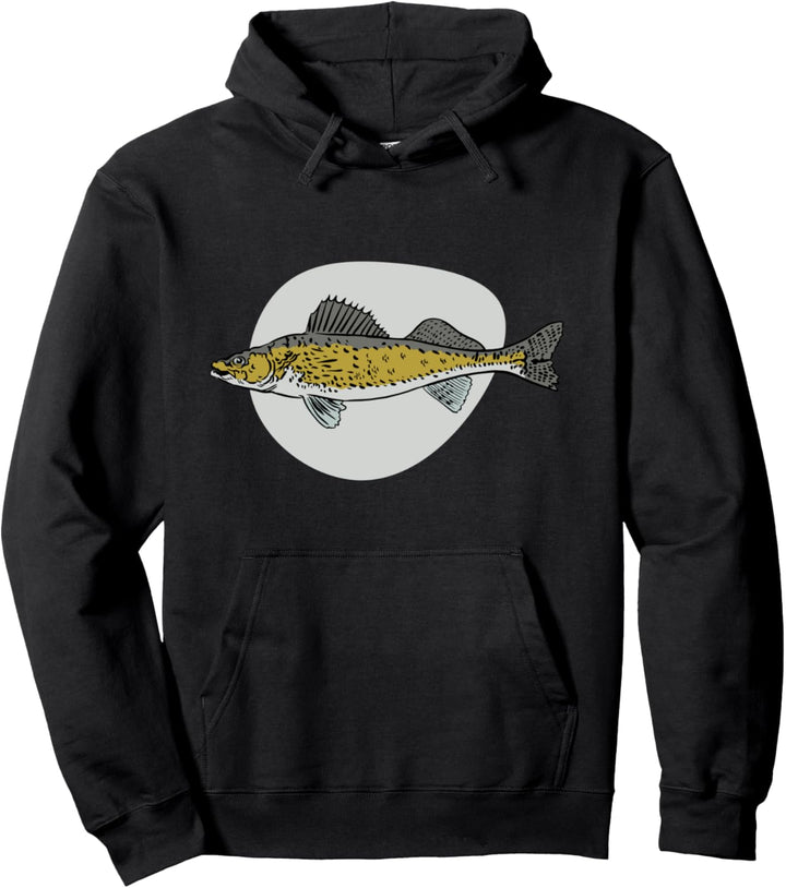 Zander Fischarten Fisch Art Typ Tiere Tier Pullover Hoodie