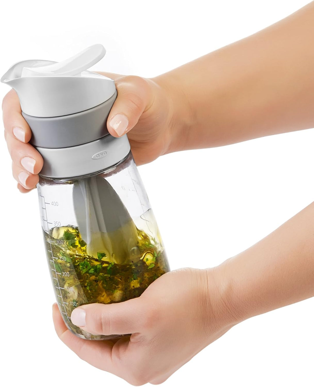 OXO Good Grips Twist & Pour Salatdress-Mixer, Grau, Grau