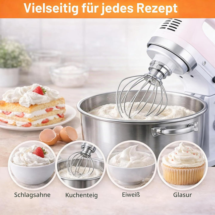 Poweka K45WW Schneebesen aus Edelstahl für KitchenAid