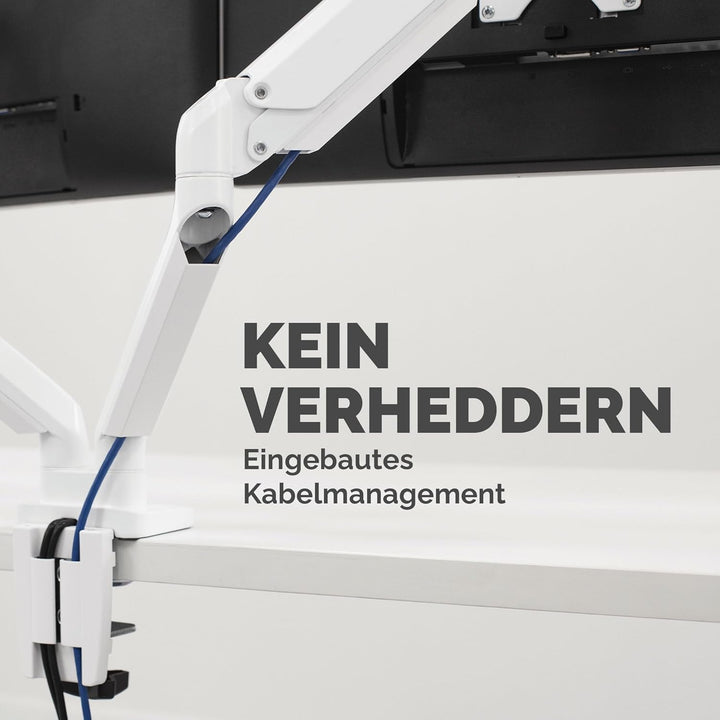 Fellowes Monitor Halterung für 2 Monitore bis je 32 Zoll (81,28 cm) - Platinum Series Monitor Arm mi