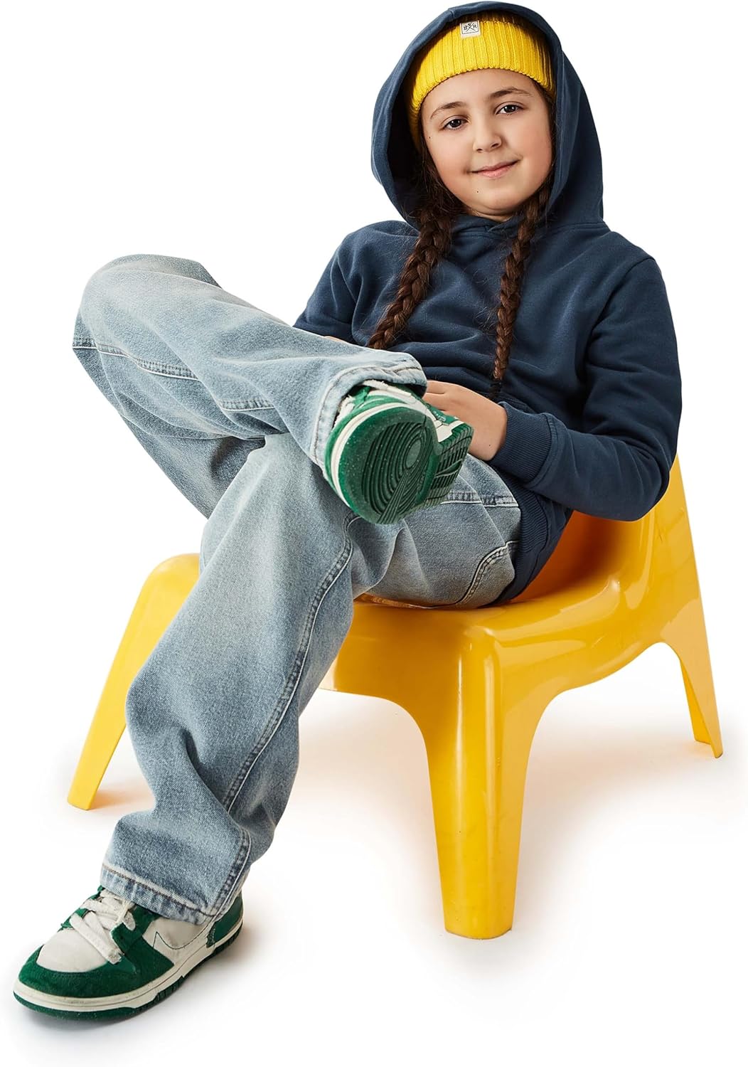 Band of Rascals Kinder Kapuzenpullover Plain aus Bio-Baumwolle 98-104 Blau, 98-104 Blau