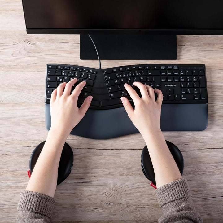 CHERRY SLIDEPAD ERGO, Gleitende Armauflage, Ergonomische Armablage für den Schreibtisch, Verwendbar