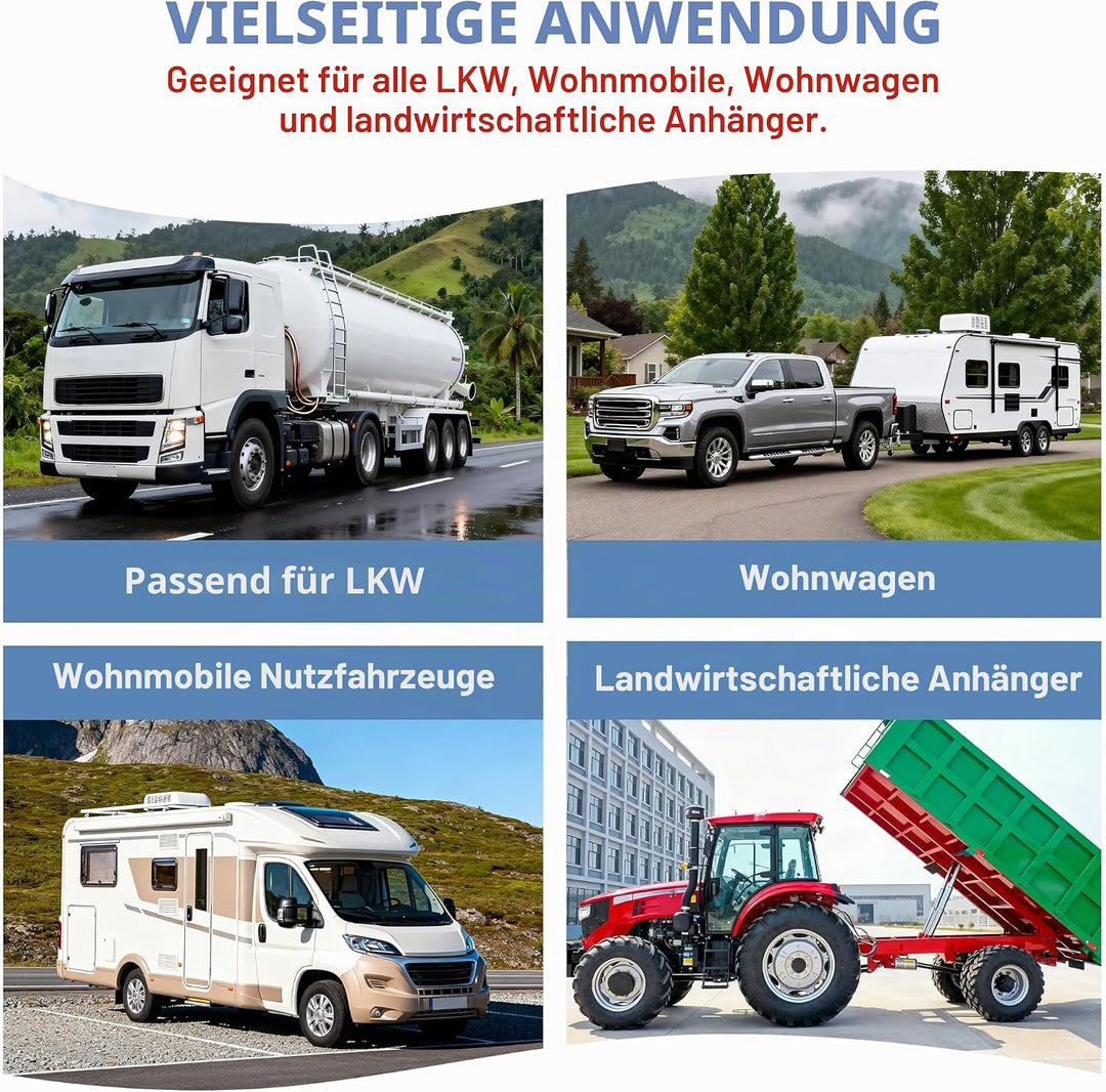 13 adriges Kabel für Anhänger 10m Abschleppseil 13 adriges Anhängerkabel schwarz für Wohnwagen LKW I