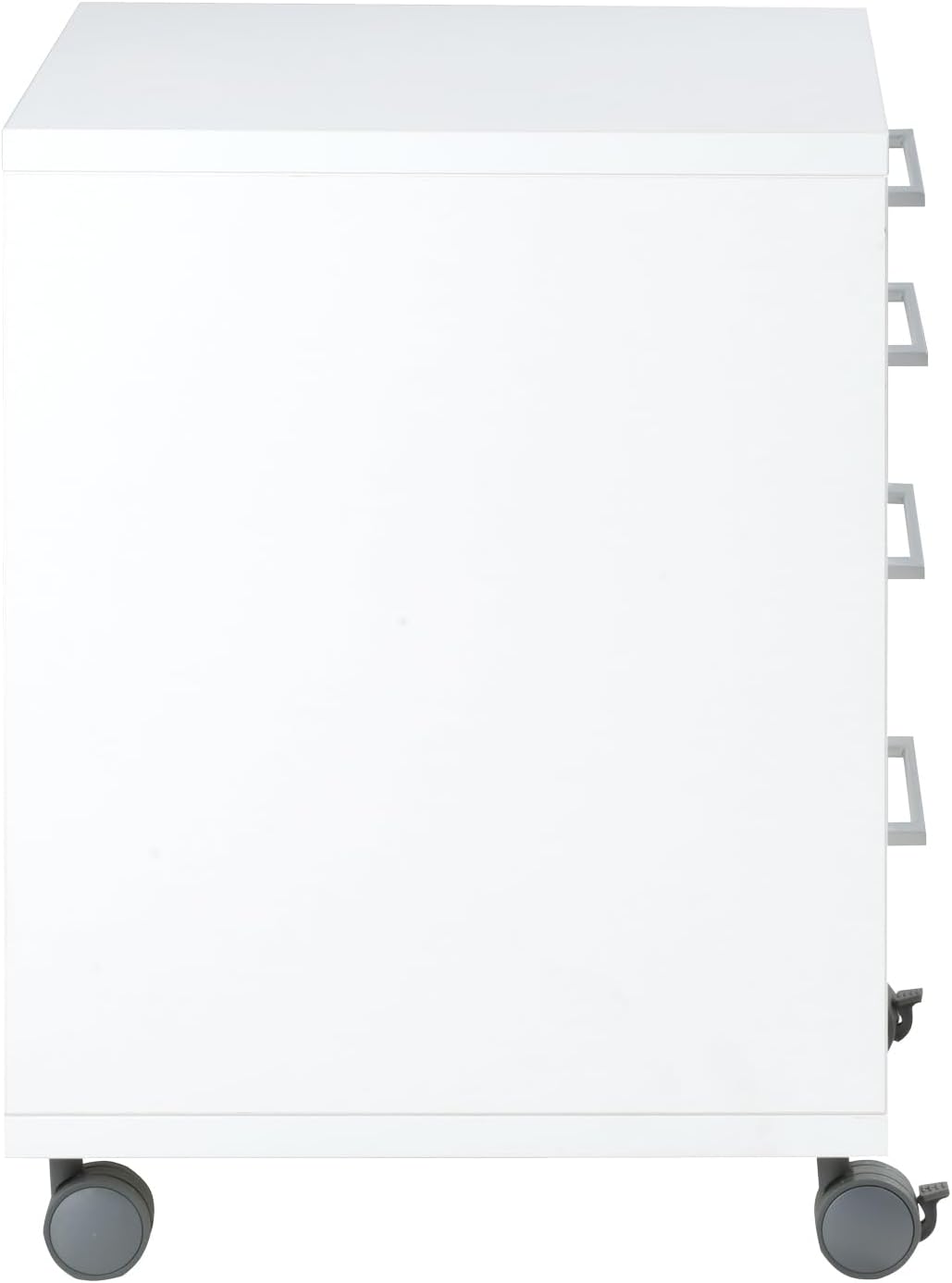 Container Rollcontainer Schubladenschrank | Weiss | 4 Schubladen | Abschliessbar