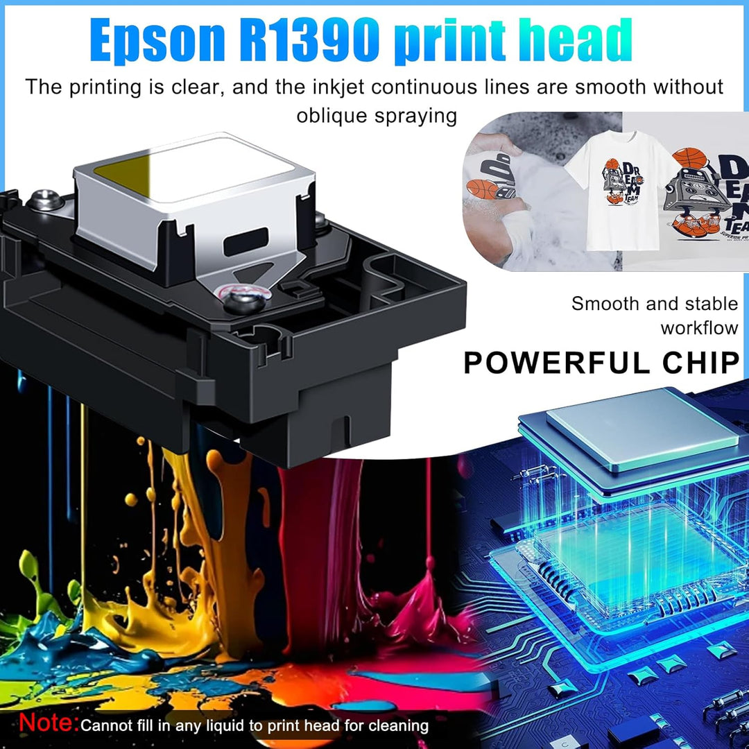 R1390 DTF Drucker-Kit mit Backofen, 250 ml Tintenset, 100 m Rollfolien und Zubehör