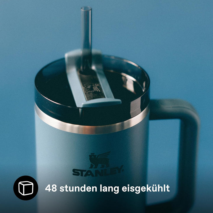 STANLEY 1913 Quencher H2.0 Flowstate Trinkflasche Mit Strohhalm 1.2L - Thermobecher Kühlt 11 Stunden